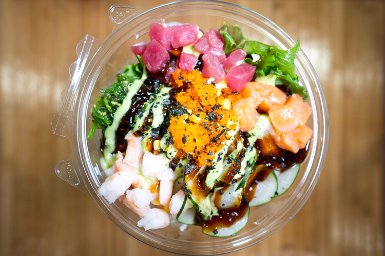 One of the Sushi Remix's signature poké bowls