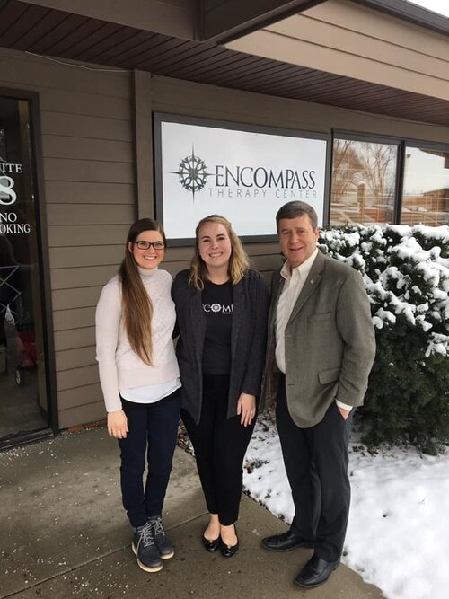 State Sen. Kevin Daley toured the center.