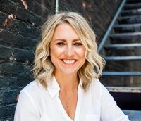 Heather Keit helped remodel a basement into a kitchen and family room for a family.