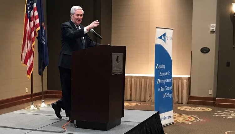 Bay County Executive Jim Barcia outlines the challenges facing Bay County as it tries to grow its economy.