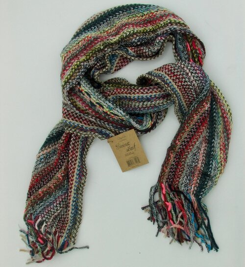 In 2018, sales of the Giving Scarf raised more than $2,000 for the Bay Area Women's Center.