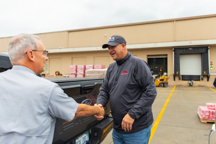 Many of the agencies that received the sugar come back year after year. Much of the sugar goes into holiday food baskets.