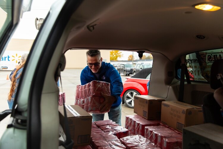 Each agency received 500 pounds of sugar to distribute to families throughout the region.
