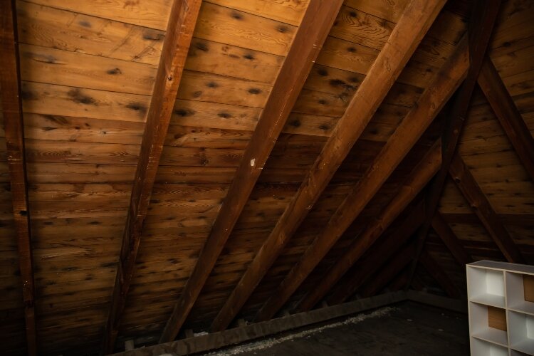 In some parts of the home, it's easy to see its history.