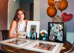 Rivard has adopted a painter’s name of 'Emiliah,' with which she signs her art work and goes by on Instagram (Photo Credit: Sarah Sexton)