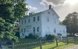 History comes alive at the Trombley/Centre House on Sat., Sept. 16 from 10 a.m. to 4 p.m. during an Ice Cream Social and Old-Fashion Games event. (Photo courtesy of the Bay County Historical Society)