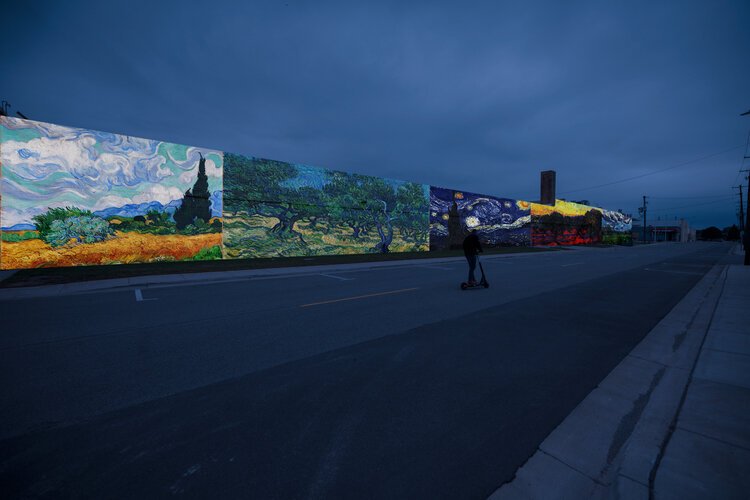 The Jefferson Project building faces the back of the Bay County Courthouse. Golden envisions interactive art projected onto the back of the building.