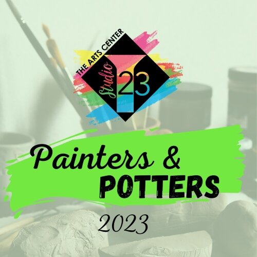 The annual Painters & Potters exhibit at Studio 23 opens later this month. (Graphic courtesy of Studio 23)