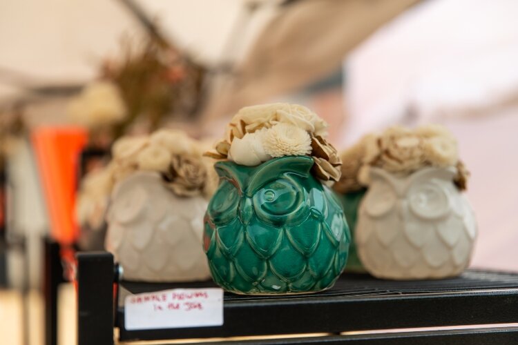 Works of art at the festival ranged from decorative to practical.