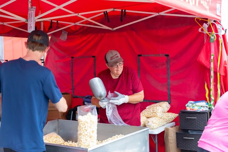 Food trucks kept visitors nourished and hydrated during the two-day festival.