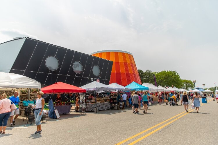 The city closes several downtown streets for the annual Riverside Art Festival.