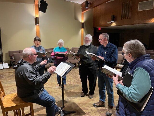 While making music is the primary purpose of Bay Chorale, fun and friendship also are part of the experience. (Photo courtesy of Bay Chorale)