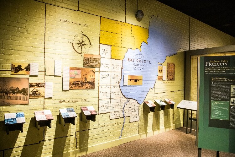 A gallery on the first floor of the Historical Museum features the heritage of Bay County from pre-contact days through the present. (Photo Credit: Ashley Brown)