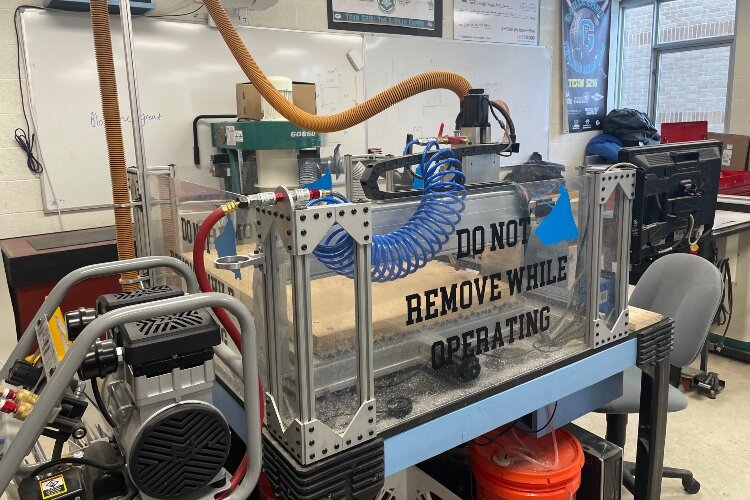 Building robots requires a machine shop as well as a computer lab. The new STEM center will hold both facilities in one building. 