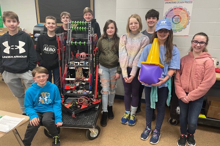 The new STEM center will serve the Cramer Junior High team, seen here, Garber's team, and help other schools in the region.