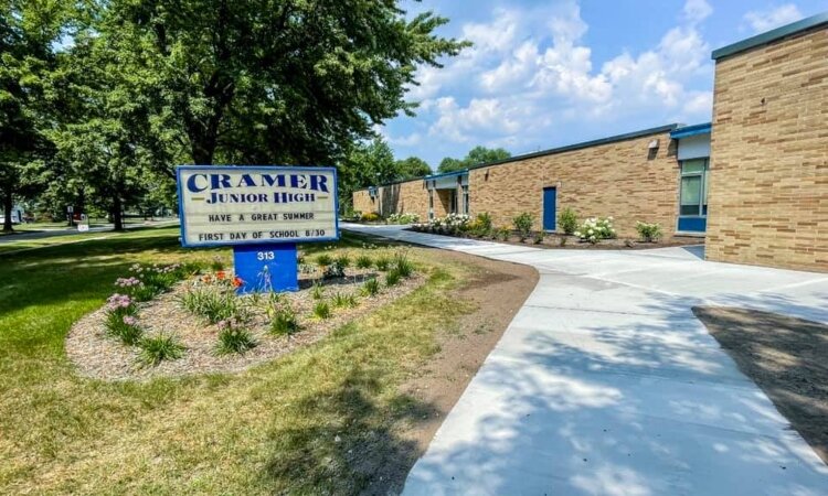 Cramer Junior High School (Photo courtesy of Essexville-Hampton Public Schools)