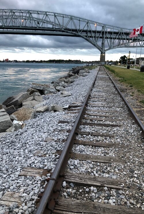 The Blue Water Bridge in Port Huron connects Michigan to Canada. (Photo courtesy of Mary Jo Kietzman)
