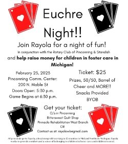 Handmade quilts, blankets, and pillowcases are gifted to every child entering foster care in Bay County. Rayola volunteers make the quilts.