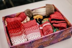 Jan VanNostrand, at right, leads the group of crafters. People of all skill levels are welcome at the Tuesday morning meetings.