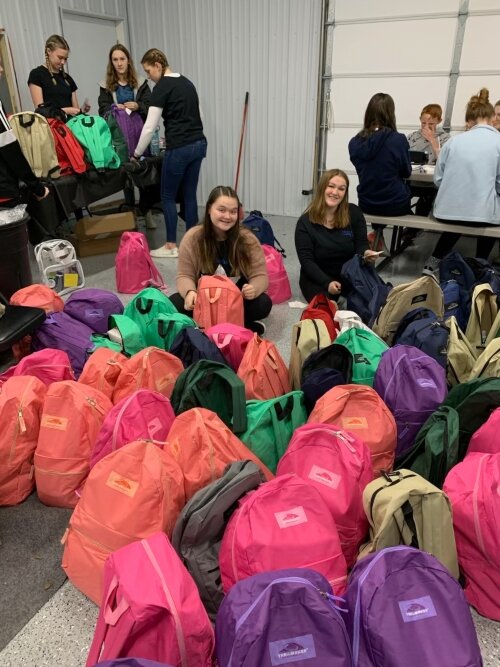 The teens were struggling to raise money to buy feminine hygiene items. Just For Kids stepped in, though, and donated 200 boxes of supplies. 