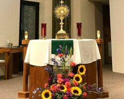The Adoration Chapel is nestled next to the sanctuary at St. James Church, All Saints Parish. (Photo courtesy of All Saints Parish)