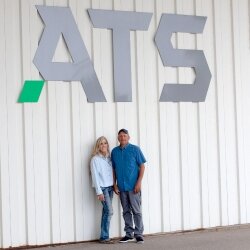 John Gillman, at left, and Operations Manager Bill Coppens, right, work together to make ATS Printing a preferred employer.
