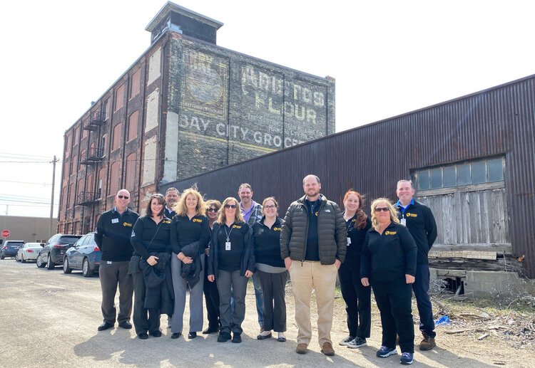 Golden has invited community stakeholders to tour the building that he bought about a year ago. He hopes to build interest in the building’s potential as the center of a vibrant art district.