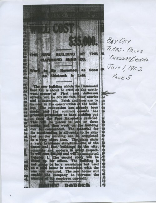 Golden has collected newspaper articles, such as this one from 1902, touting the building’s virtues.