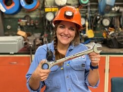 Mary Vandiver, an apprentice Electrician Instrumentation Technician at Michigan Sugar, is one of a growing number of women seeking work in the skilled trades.