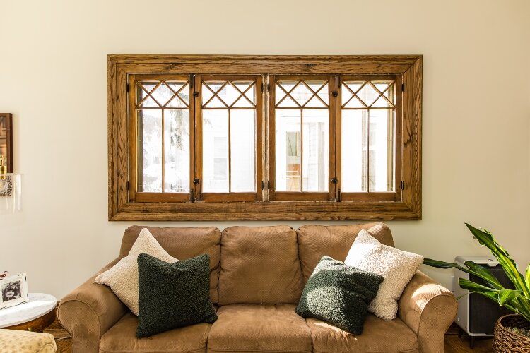 Wayne Hofmann replaced 35 windows and kept four ornamental windows. (Photo by Ashley Brown)