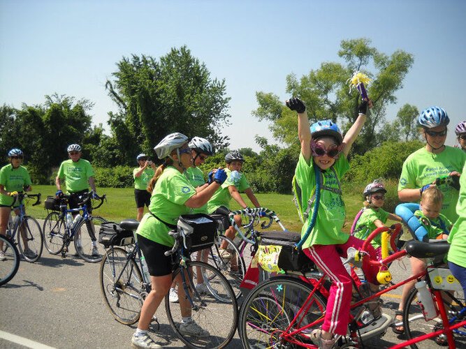 The annual bike ride draws individuals and families. Organizers plan family activities at each overnight stay, but many riders visit local attractions.