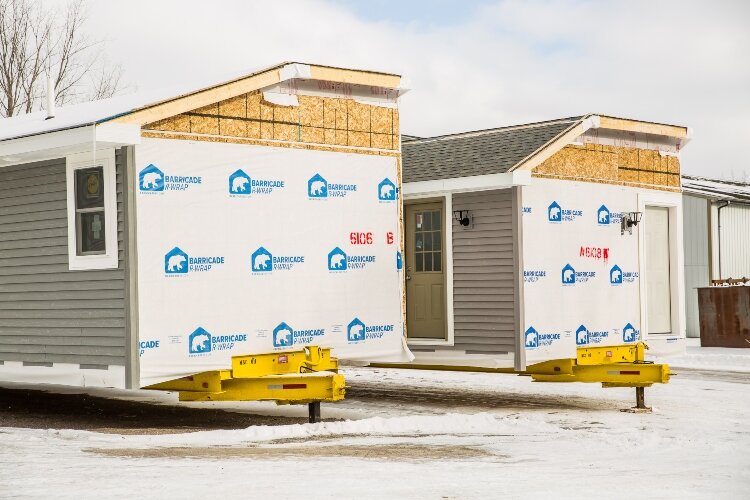 Since General Housing is not a retail operation, it partners with homebuilders across the state. General Housing completes about 80% of the home, while the on-site builders handle permits and work such as driveways and basement construction.