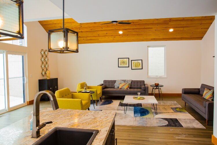 General Housing builds modular homes, not mobile homes. Once a home is on site, it's hard to distinguish from a 'stick-built' structure.