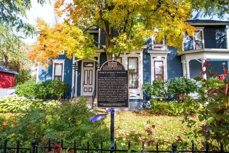 The George W. and Maria C. Mann House, built in 1882, sits at the western end of the Center Avenue Neighborhood Association.