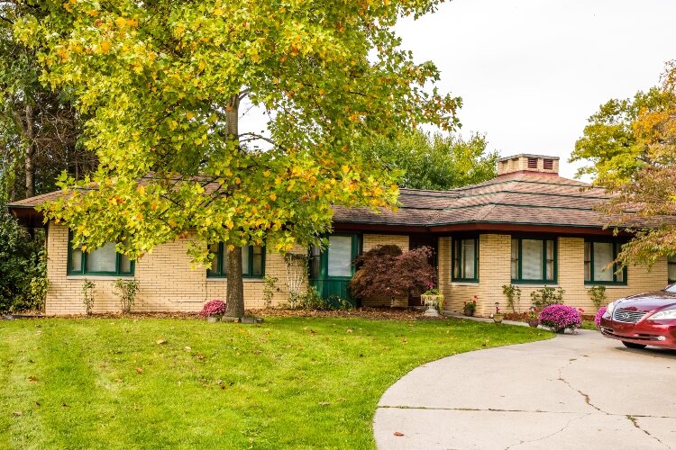 The Mid-Century style of the Goodeyne House at 2506 Center Ave. stands out amongst the Victorian mansions that line much of Center Avenue.