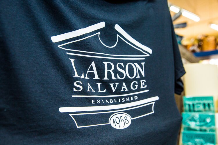 Larson’s Salvage was established in 1958. It’s the only place 66-year-old Tom Larson has ever worked.