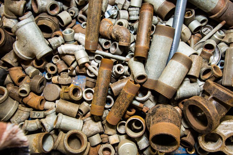 Tom Larson calls himself an assembler, saying his favorite kind of art is that he creates from found objects.