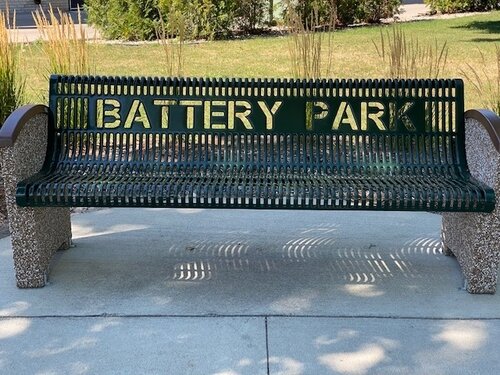 While the Questers group may not be well known, you can find evidence of their passion for history throughout the community. This bench in Battery Park was donated by the organization.