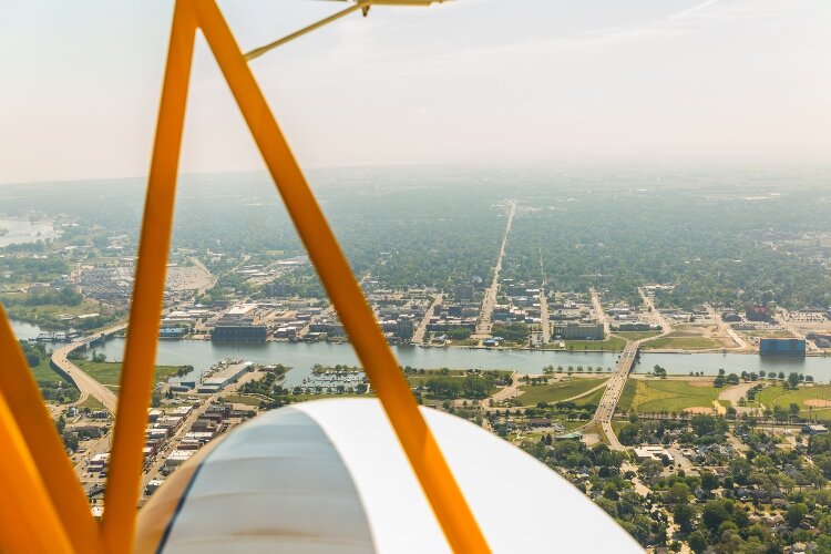 In 1935, Hollywood agent Leland Hayward and legendary actor Jimmy Stewart flew the plane from California to Cleveland.