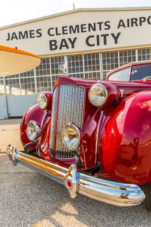 The 1938 Packard Victoria V12 convertible 3-speed is one of 11 models built in this body style for 1938-39, with nine still in existence. 