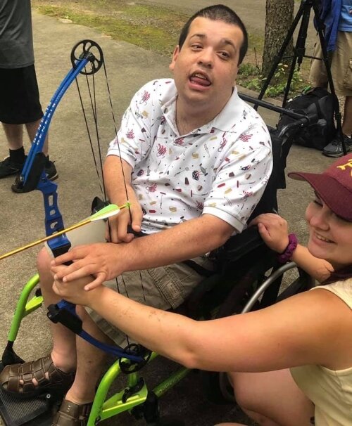 Campers explore the grounds and enjoy traditional summer camp activities including archery, boating, swimming, fishing, climbing, and sports.