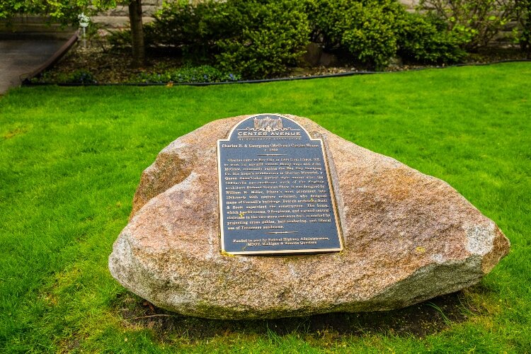 The home was considered unorthodox being one of the first on Center Avenue to use a post-Victorian design.