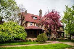 Construction on this Queen Anne home for Charles B. Curtiss and his family began in 1891 and took nearly three years to complete.