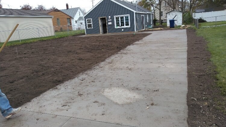 This home was in such disrepair that it didn't sell on the open market or at an auction. But the Bay County Land Bank Authority worked with new owner Scott Oswald to turn it into a use-able home for a family. (Photo courtesy of Scott Oswald)