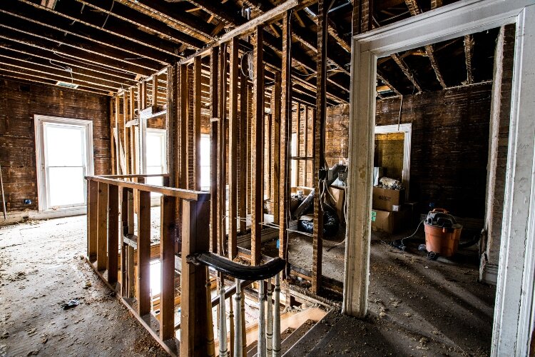 The Hofmanns bid on the house in March 2020 and executed a development agreement in September. 