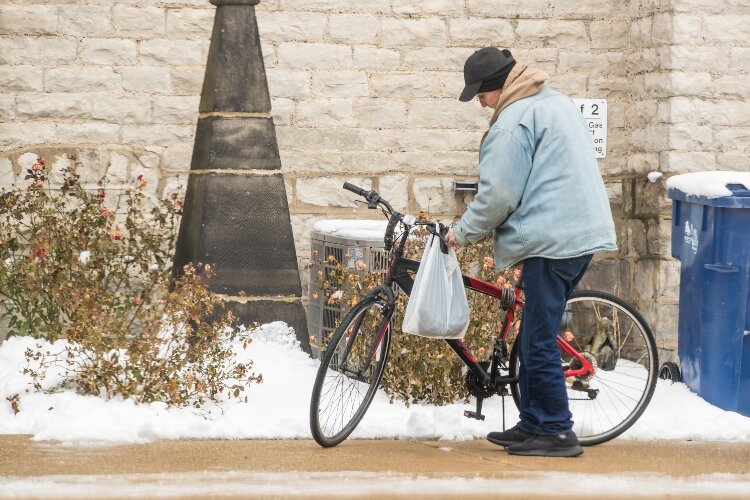 On a typical Sunday, about 150 people visit Trinity Episcopal Church for a hot meal.