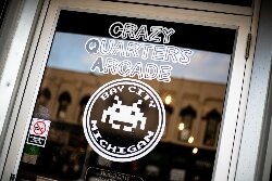 From left, Chris Exo, Jeff Palmer, and Brentt Brunner opened Crazy Quarters Arcade in Downtown Bay City early in 2020, before COVID-19 social distancing restrictions changed businesses. The arcade closed for a brief time, but is set to re-open in a l