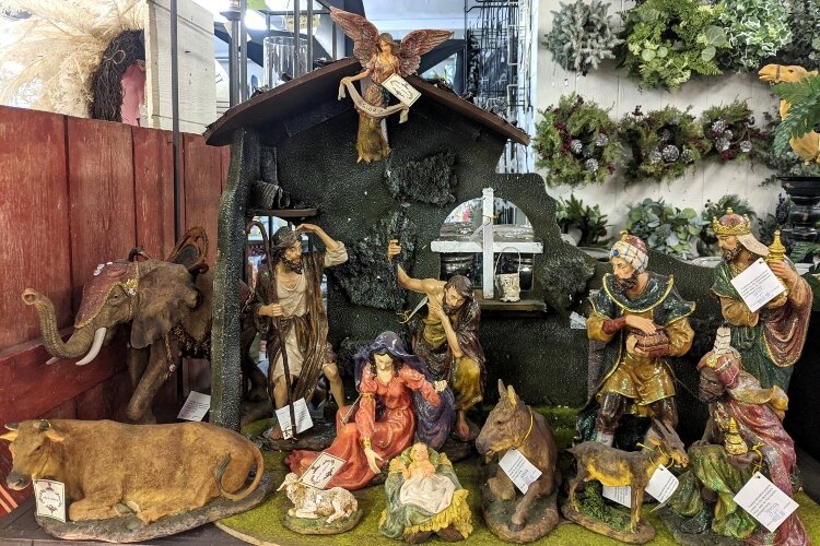 Looking for something new for your holiday decorations? Local businesses, including Warmbier Farms and Begick Nursery & Garden Center, are creating elaborate displays filled with items to inspire your decor. (Photo courtesy of Warmbier Farms)