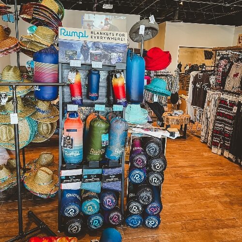 The store is the exclusive provider of several brands in Downtown Bay City including Rumpl blankets.