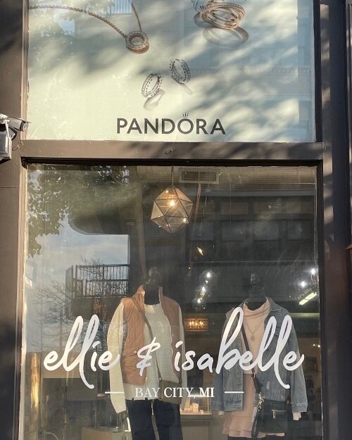 The ellie & isabelle boutique, which carries jewelry as well as men's and women's clothing, is located on Water Street in Downtown Bay City.